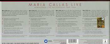 42CD/Coffret/3Blu-ray Maria Callas: Maria Callas Live Remastered Recordings 1949 - 1964