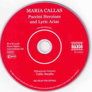 CD Maria Callas: Puccini Heroines And Lyric Arias