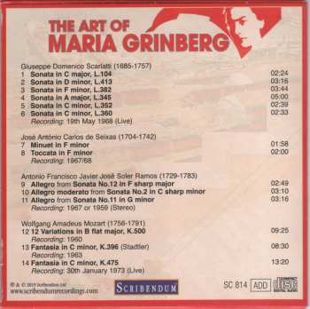 34CD/Coffret Maria Grinberg: The Art Of Maria Grinberg