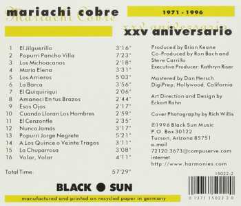CD Mariachi Cobre: XXV Aniversario (1971 - 1996)