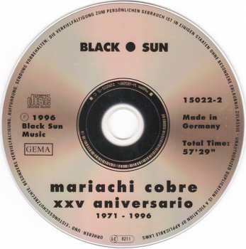 CD Mariachi Cobre: XXV Aniversario (1971 - 1996)