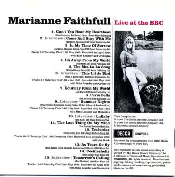 LP Marianne Faithfull: Live At Bbc 1965-1966