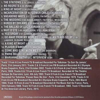 CD Marianne Faithfull: Vive La France - Paris Broadcasts 1965-2011