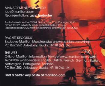 4LP Marillion: Live from Cadogan Hall LTD | CLR