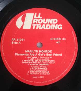 LP Marilyn Monroe: Diamonds Are A Girl's Best Friend
