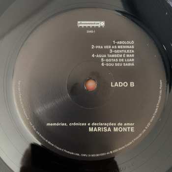 LP Marisa Monte: Memórias, Crônicas E Declarações De Amor LTD