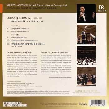 LP Johannes Brahms: Mariss Jansons His Last Concert Live At Carnegie Hall DLX | LTD