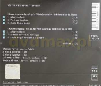 CD Sinfonia Varsovia: Wieniawski Violin Concertos 1 & 2