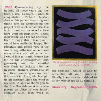 CD Mark Fry: Dreaming With Alice