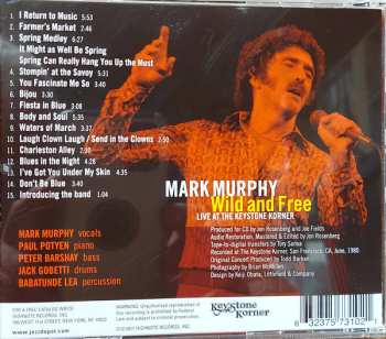 CD Mark Murphy: Wild and Free - Live at the Keystone Korner