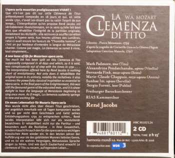 2CD/Coffret Wolfgang Amadeus Mozart: La Clemenza Di Tito