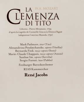 2CD/Coffret Wolfgang Amadeus Mozart: La Clemenza Di Tito