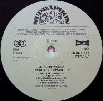 LP Marta Kubišová: Někdy Si Zpívám...