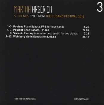 3CD/Coffret Martha Argerich And Friends: Live From Lugano 2014