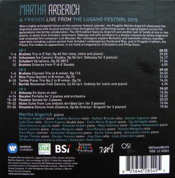 3CD/Coffret Martha Argerich And Friends: Live From Lugano 2015
