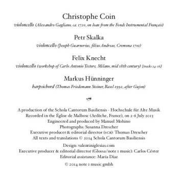 CD Christophe Coin: Sonatas & Airs For Violoncello
