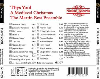 CD Martin Best Mediaeval Ensemble: Thys Yool - A Medieval Christmas