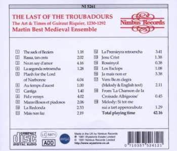 CD David Corkhill: The Last Of The Troubadours: The Art & Times Of Guiraut Riquier 1230-1292
