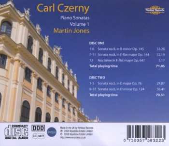 2CD Martin Jones: Czerny: Piano Sonatas, Vol. 1