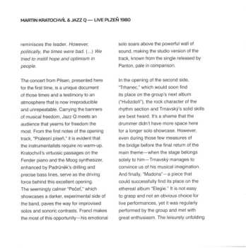 CD Jazz Q: Live Plzeň 1980