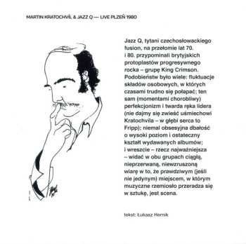 CD Jazz Q: Live Plzeň 1980