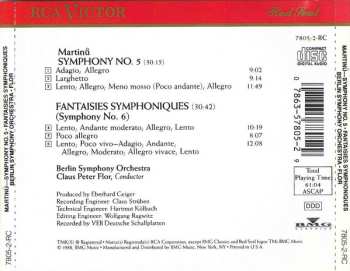 CD Bohuslav Martinů: Symphony No. 5 • Fantaisies Symphoniques (Symphony No. 6)