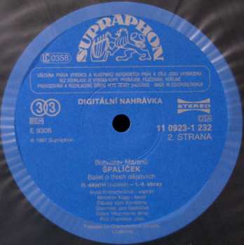 2LP Bohuslav Martinů: Špalíček (Ballet In 3 Acts)