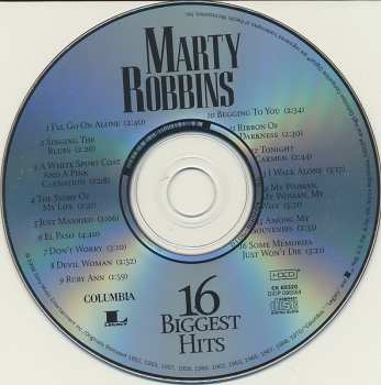 CD Marty Robbins: 16 Biggest Hits