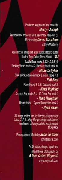 CD Martyn Joseph: Vegas