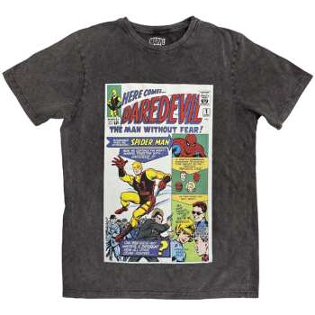 Merch Marvel Comics: Stone Wash T-shirt Here Comes Daredevil Comic