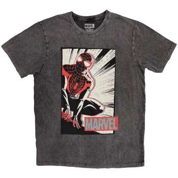 Merch Marvel Comics: Stone Wash T-shirt Spider-man Crouch Cartoon