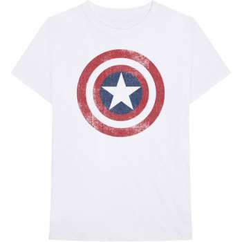 Merch Marvel Comics: T-shirt Captain America Distressed Shield 