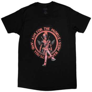 Merch Marvel Comics: T-shirt Deadpool Aim Middle