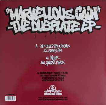 LP Marvellous Cain: The Dubplate EP CLR