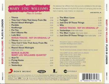 CD Mary Lou Williams: Mary Lou Williams Plays In London