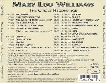 CD Mary Lou Williams: The Circle Recordings