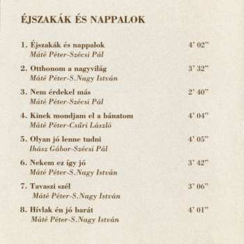 CD Máté Péter: Éjszakák És Nappalok