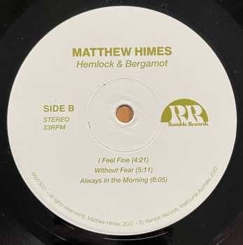 LP Matthew Himes: Hemlock & Bergamot LTD