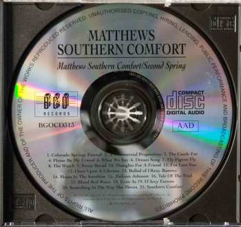 CD Matthews' Southern Comfort: Matthews' Southern Comfort / Second Spring