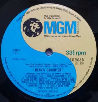 LP Maurice Jarre: Ryan's Daughter