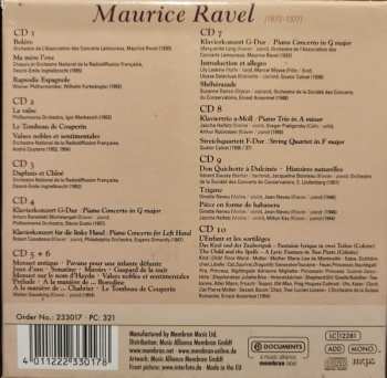 10CD/Coffret Maurice Ravel: Orchestral Works, Vocal Works, Piano Music, Chamber Music