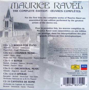 14CD/Coffret Maurice Ravel: The Complete Edition = Œuvres Complètes