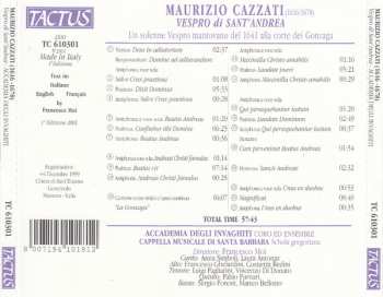 CD Maurizio Cazzati: Vespro Di Sant'Andrea (Un Solenne Vespro Mantovano Del 1641 Alla Corte Dei Gonzaga)