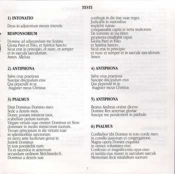 CD Maurizio Cazzati: Vespro Di Sant'Andrea (Un Solenne Vespro Mantovano Del 1641 Alla Corte Dei Gonzaga)