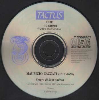 CD Maurizio Cazzati: Vespro Di Sant'Andrea (Un Solenne Vespro Mantovano Del 1641 Alla Corte Dei Gonzaga)