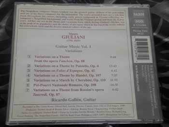 CD Mauro Giuliani: Variations Fanchon, Folies D'Espagne, Tancreddi