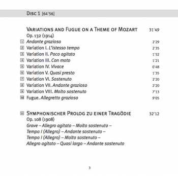 3CD Max Reger: Orchestral Works