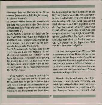 CD Max Reger: Deutsche Orgelromantik Von Max Reger Im Dom Zu St. Blasien