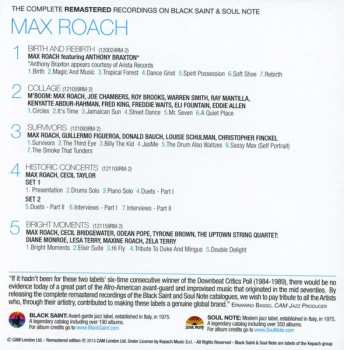 6CD/Coffret Max Roach: The Complete Remastered Recordings On Black Saint & Soul Note