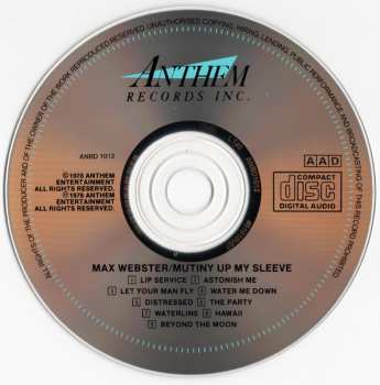 CD Max Webster: Mutiny Up My Sleeve